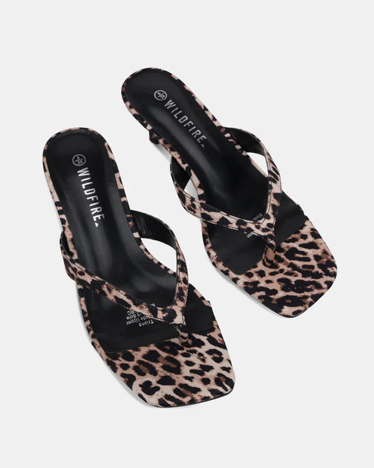 TRIANA THONG HEEL - LEOPARD