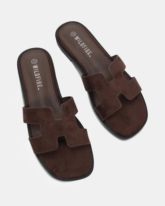 HARP - SLIDE TAUPE & CHOCOLATE