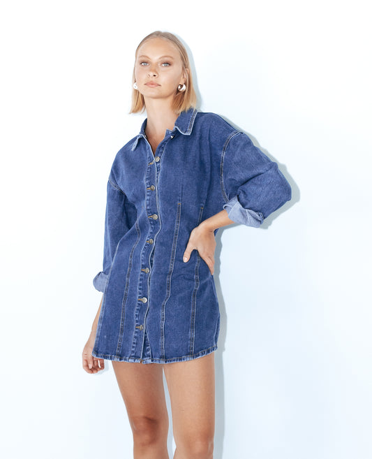 PH11140/O - DENIM DRESS