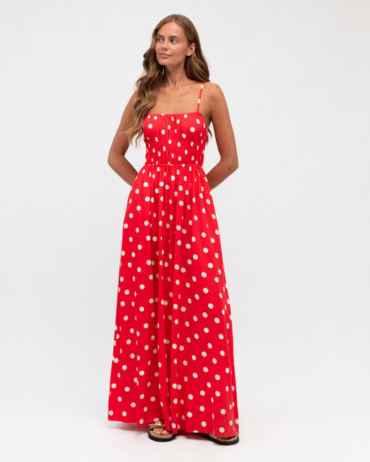 VVNE11327-2/h 3CLARISSA RED MAXI