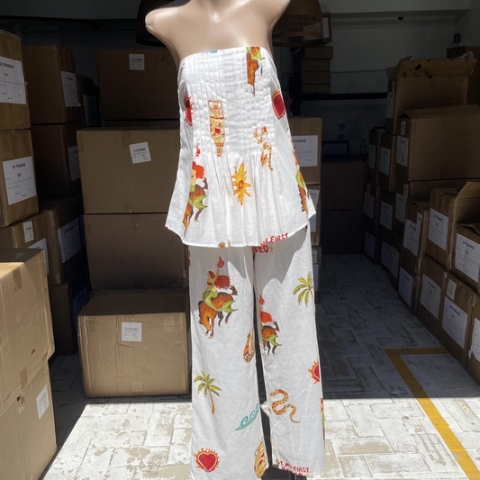 238-8 Mermaid Rodeo Strapless Pant Set