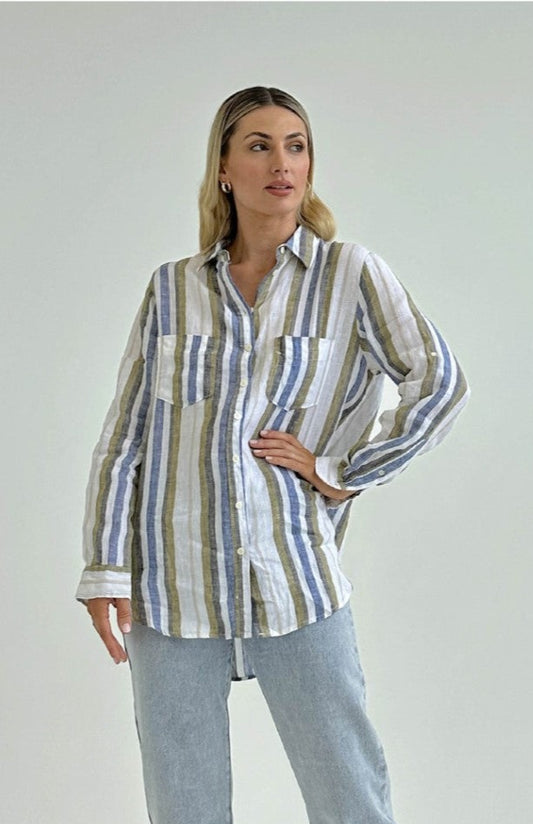 WY2521 - KHAKI STRIPE
