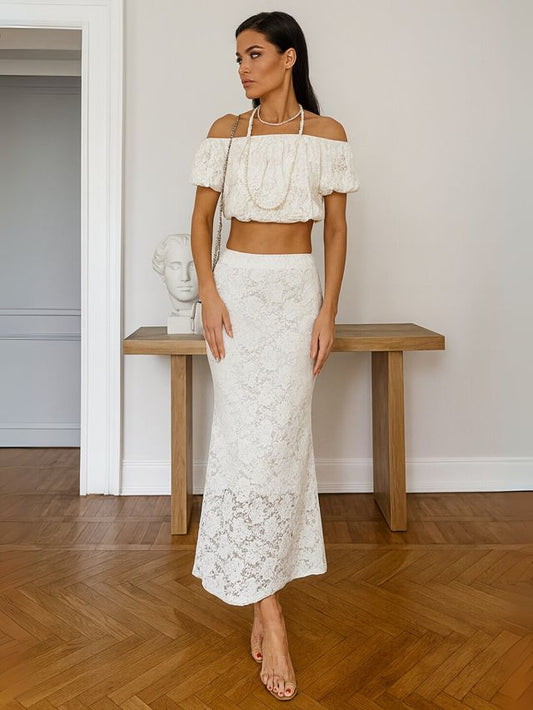 SM_FS_2TZ2831 - BLEND COTTON LACE MACTHING SETS