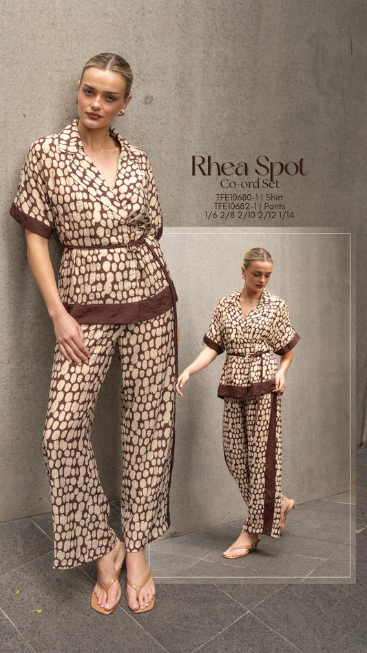 TFE10682-2/O RHEA CO-ORD SET - PANT