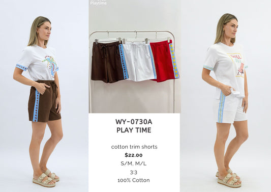 WY-0730 A,B,C /O - PLAY TIME SHORTS