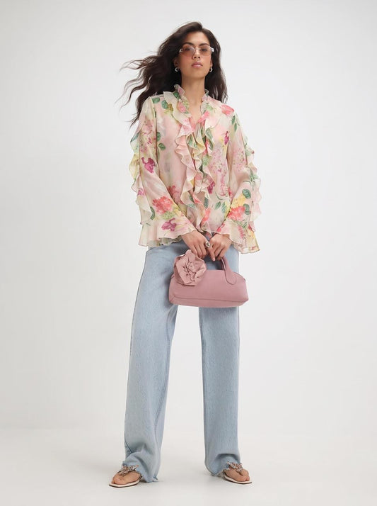 SM_YJG_LP-A589 - PRINTED BLOUSE