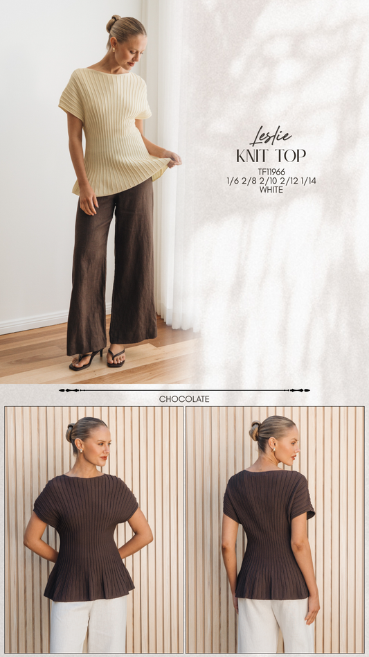 TF11966/O LESLIE KNIT TOP