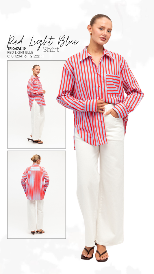 TF10475-19/O SHEER SHIRT