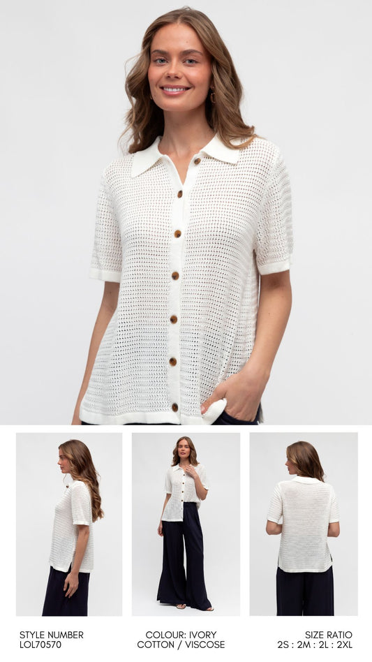 LOL70570/O COTTON BUTTON SHIRT