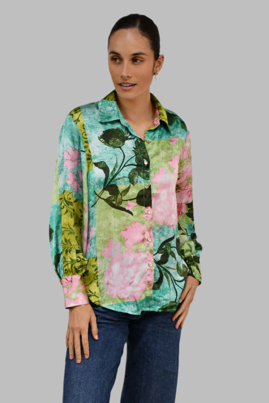 LX2534J - Botanical Bloom Print Shirt