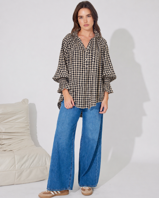 GIANNA  CHECK  SHIRT - BTL0063