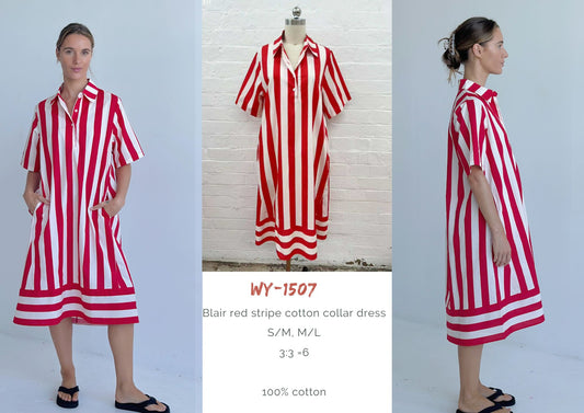 WY-1507/O STRIPE DRESS