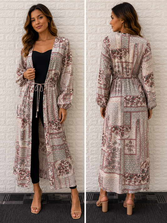 60358-43/O LONG SLEEVE DRESS/CAPE