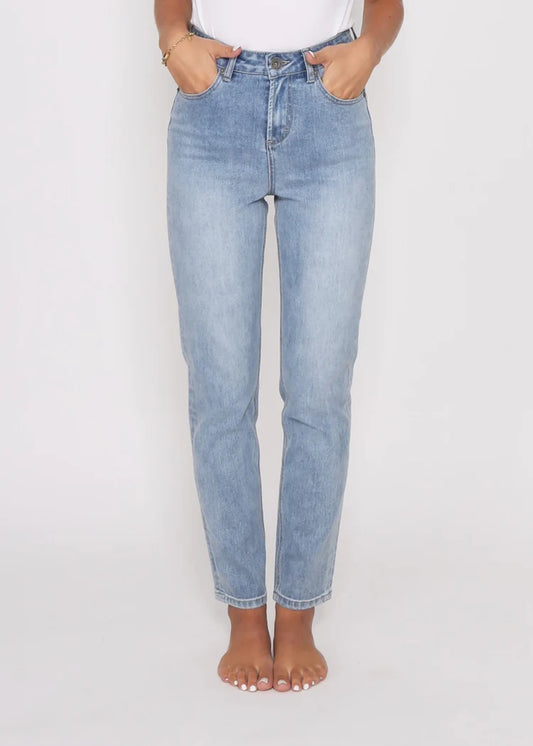 PDN508MJ - Olivia Mum Jean - BLUE WASH