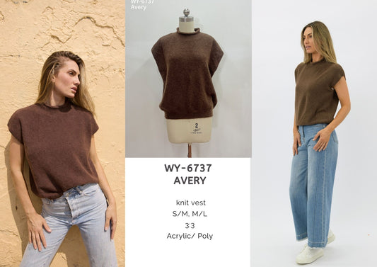 WY-6737 - Avery knit vest