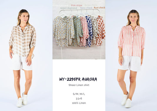 WY-2295PR - STRIPE SHIRT