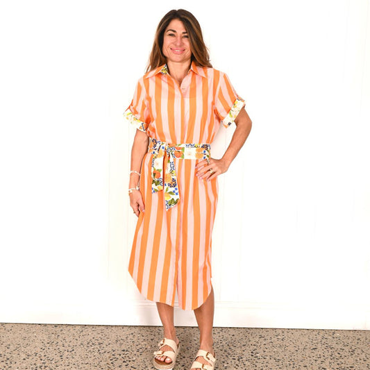 Cinque Terre Sunset "Willow" Maxi Dress