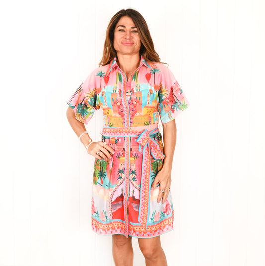 Portofino "Sage" Midi Dress - 2421