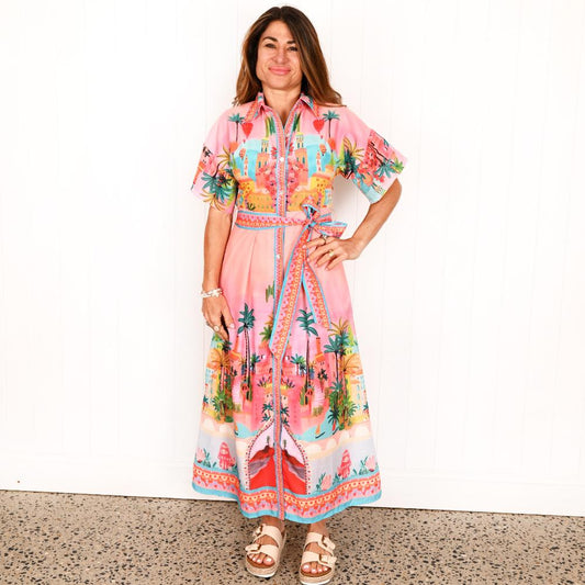 Portofino "Sage" Maxi Dress - 2422