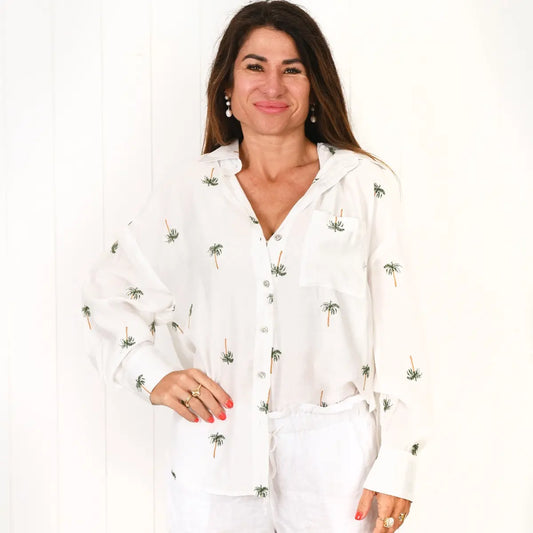 Casablanca "Ella" 3/4 Sleeve Shirt 2582