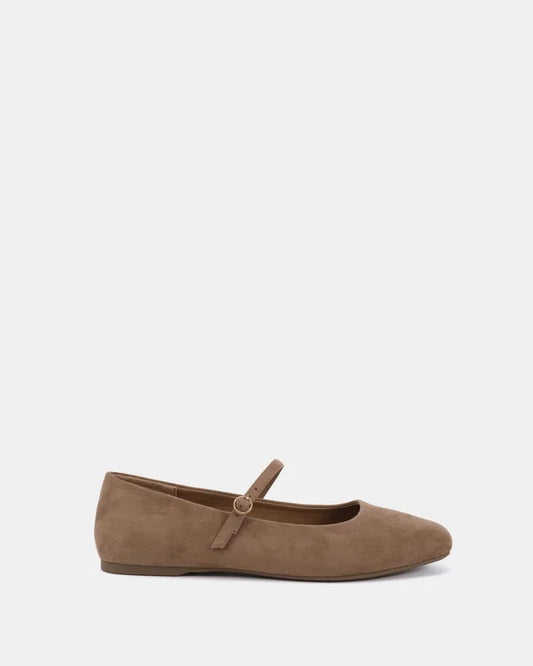 REGAL - Chocolate & tan Microsuede