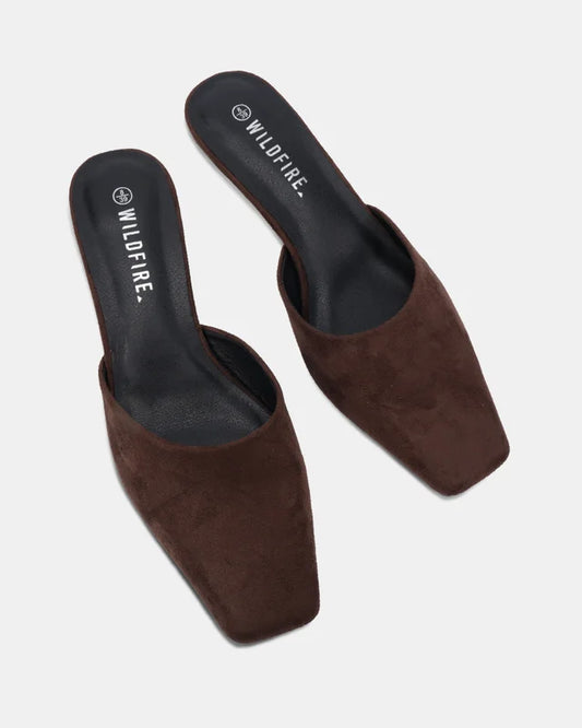 MARIS - KITTEN HEEL BLACK & CHOCOLATE