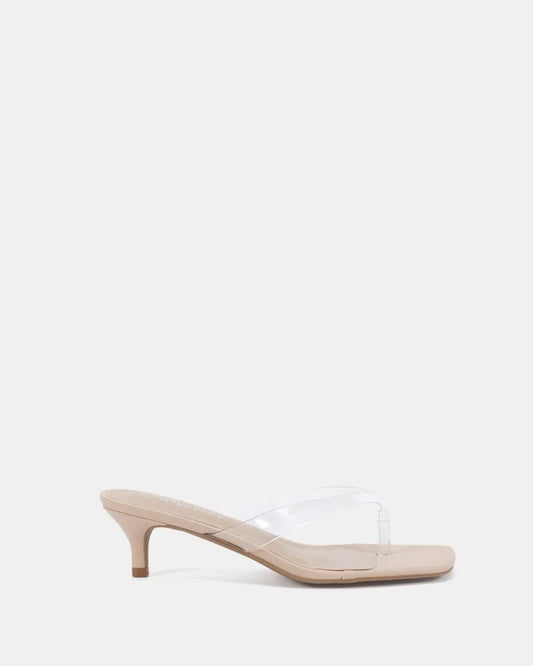 TRIANA THONG HEEL - CLEAR
