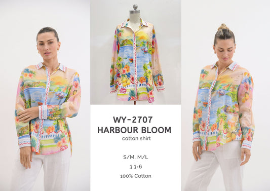 WY-2707 - Harbour Bloom cotton shirt