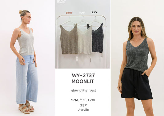 WY-2737 MOONLIT GLOW GLITTER VEST