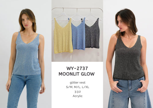 WY-2737 MOONLIT GLOW GLITTER VEST