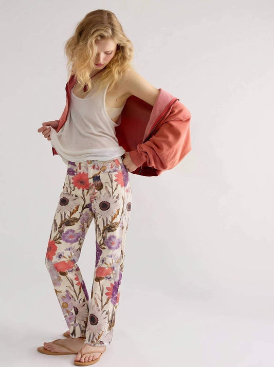 SM_YYNZ_32150 - Floral Denim Jeans