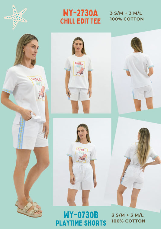 WY-2730 A & D/O - Chill edit cotton T-shirt