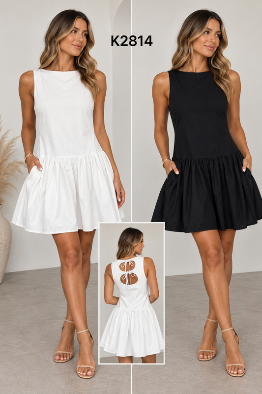 K2814/O MIDI SWING DRESS