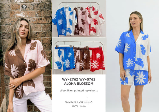 WY-2762/O -Aloha Blossom Top