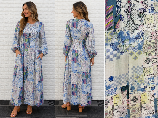61110-15/O PRINTED DRESS