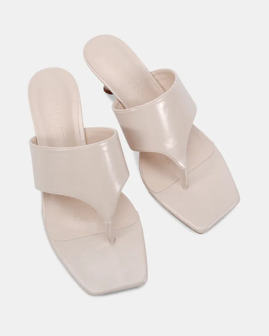 Gabriella Thong Heel - black, wine, chocolate, cream, beige