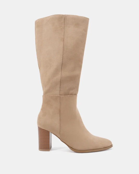 Jolie Natural Suede / Black Suede