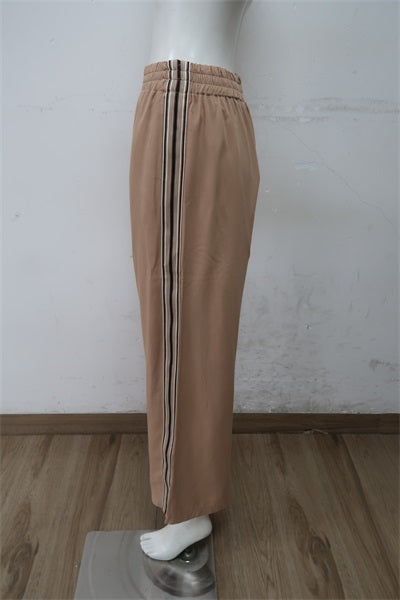 VV11621-1/O BEIGE STRIPE PANNEL PANTS