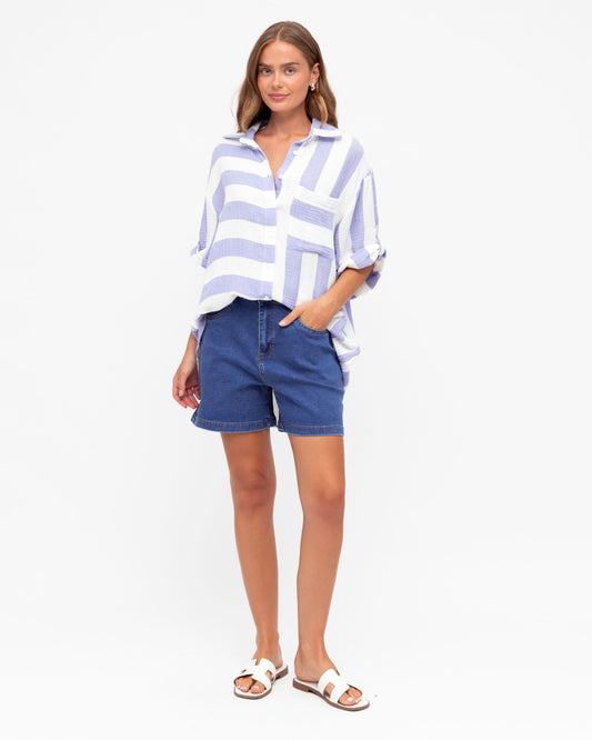 LOL70247/O STRIPE SHIRT