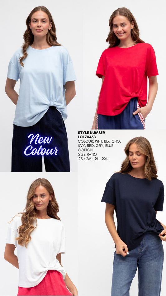 LOL70453/O EASY TUCK TEE (TWO PACK OPTIONS)