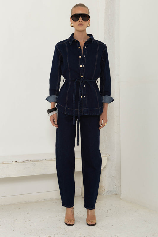 ALP1326/O AIRFORCE INDIGO DENIM BARREL JEAN