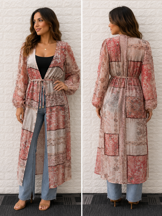 60358-44/O LONG SLEEVE DRESS/CAPE