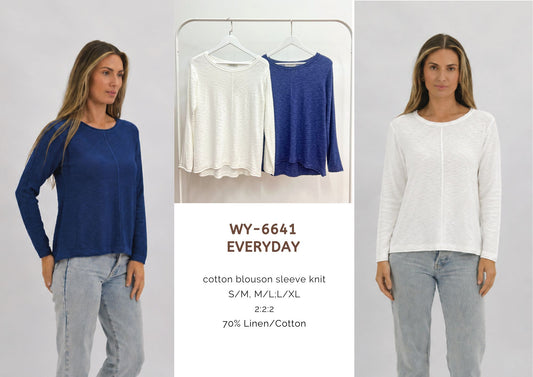 WY-6641/O Everyday layering top
