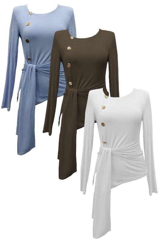 LPE899/O SCOOP NECK CORE BASICS  TOP 