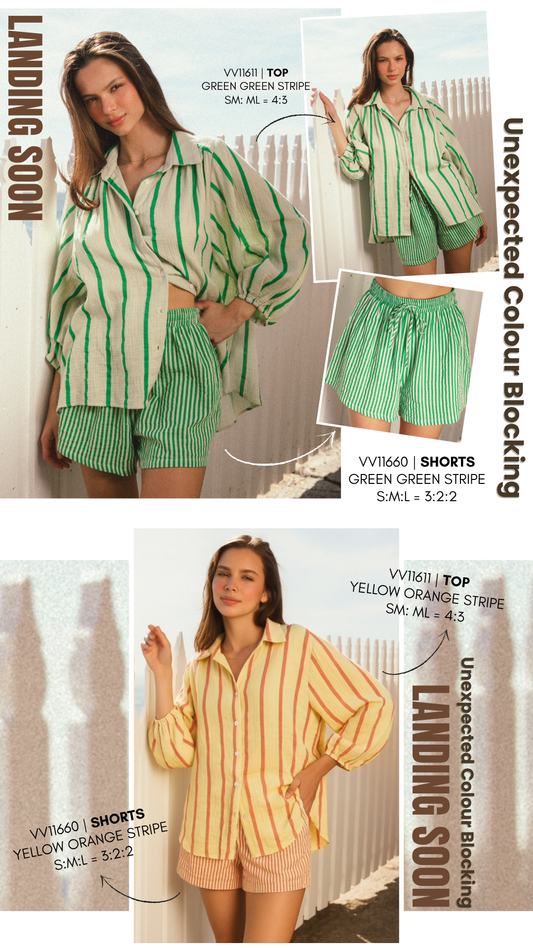 VV11660/hSTRIPE SHORTS