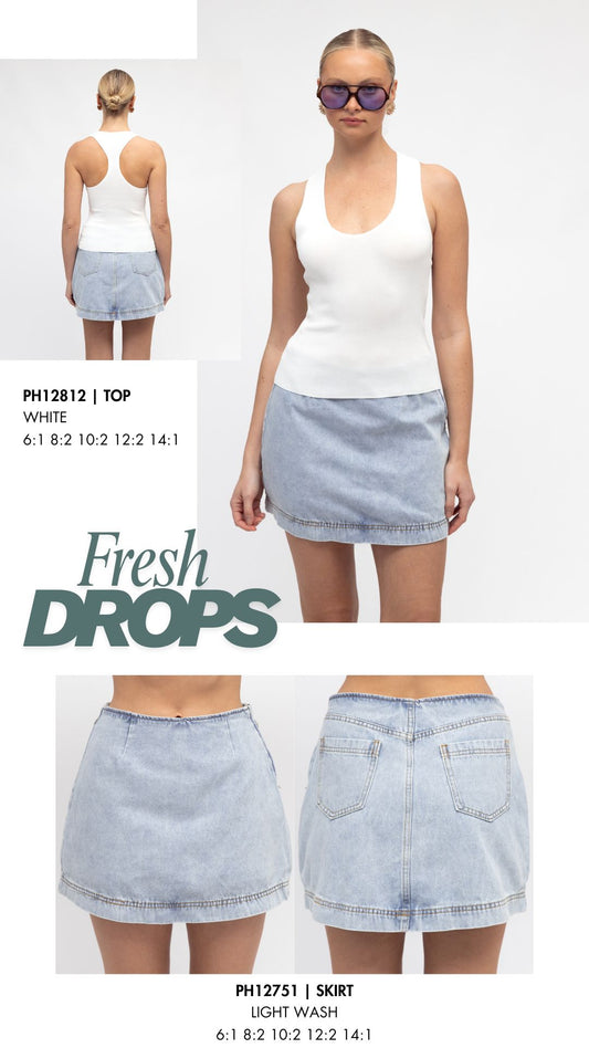 PH12751/O MINI DENIM SKORT