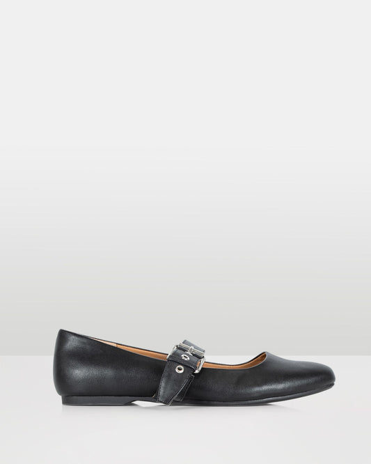 ROYALE: BALLET FLAT BLACK