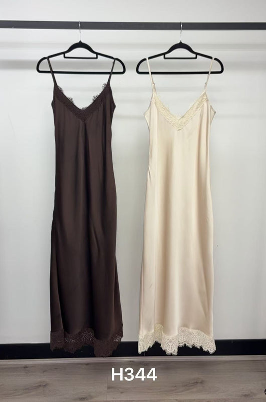 H344 - SLIP SATIN DRESS