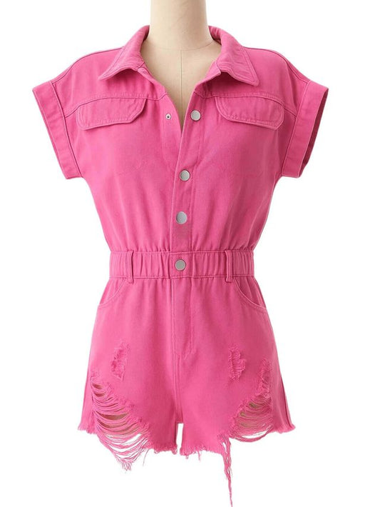 SM_OZX24-409 - DENIM PLAYSUIT