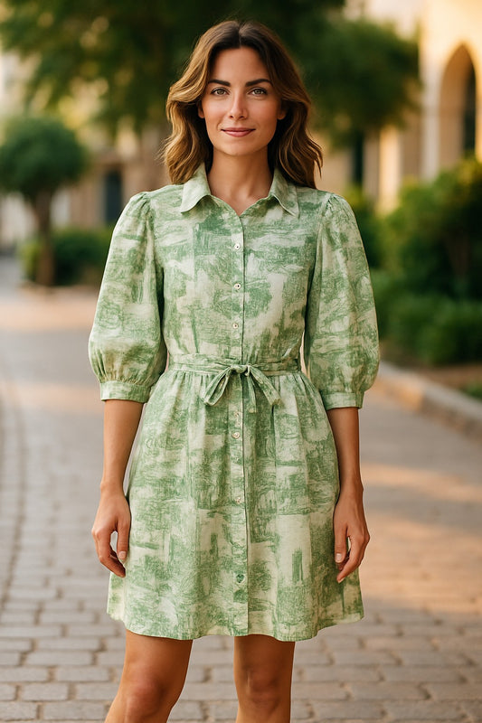 LX2515J Jungle Print Mini Dress
